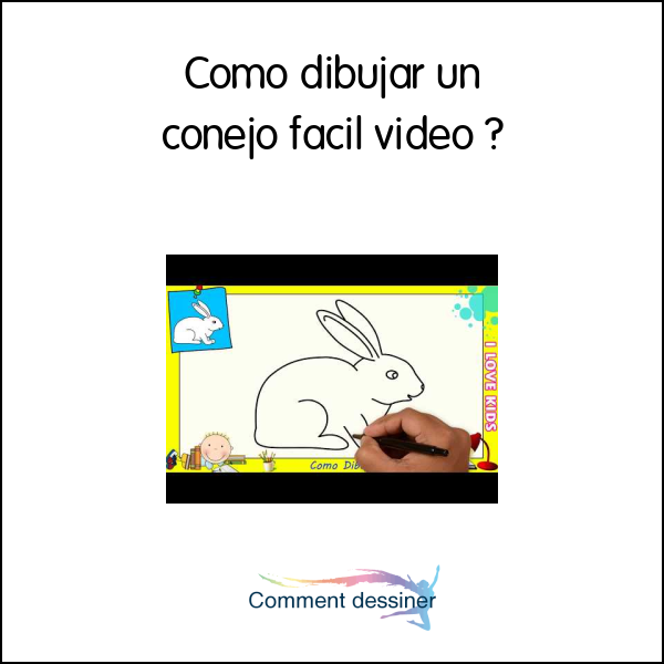 Como dibujar un conejo facil video